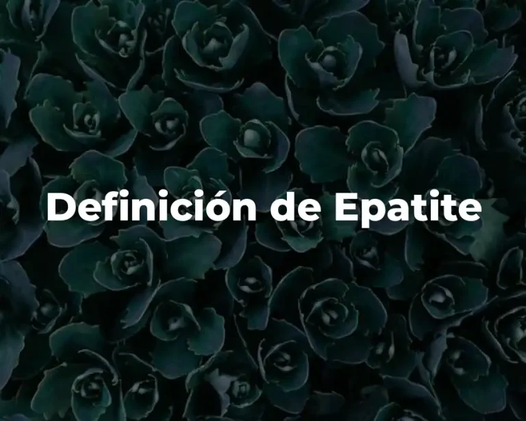 Definición de Epatite