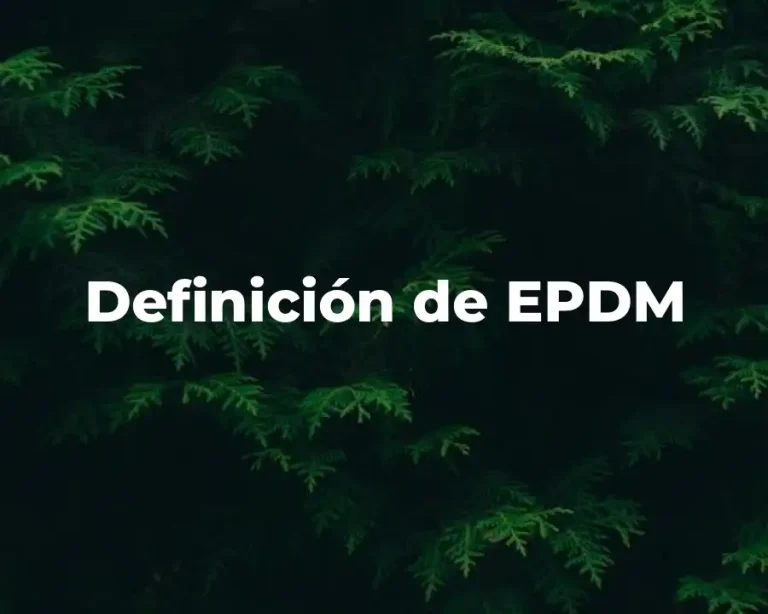 Definición de EPDM