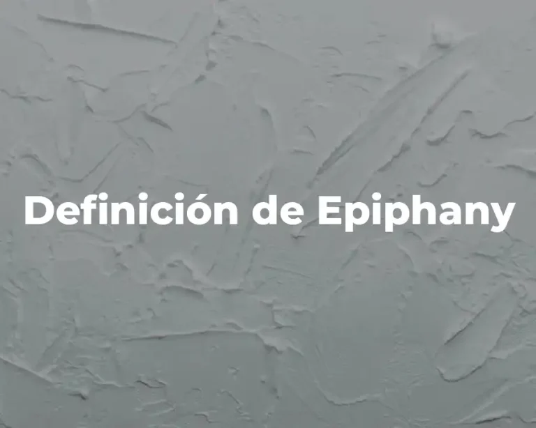 Definición de Epiphany