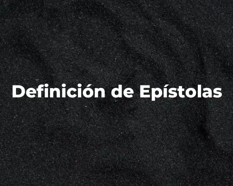 Definición de Epístolas