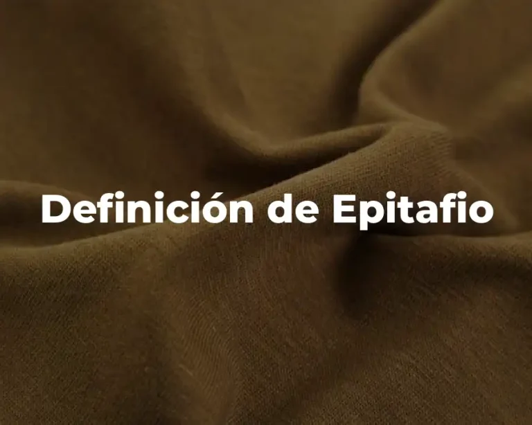 Definición de Epitafio
