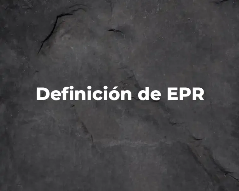 Definición de EPR