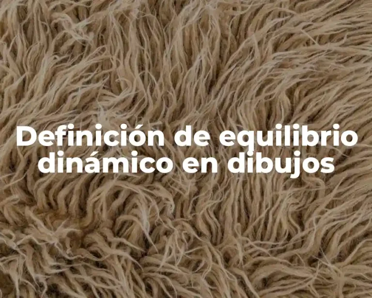 Definición de equilibrio dinámico en dibujos