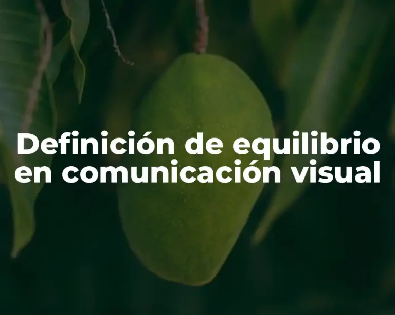 Definición de equilibrio en comunicación visual