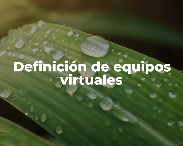 Definición de equipos virtuales