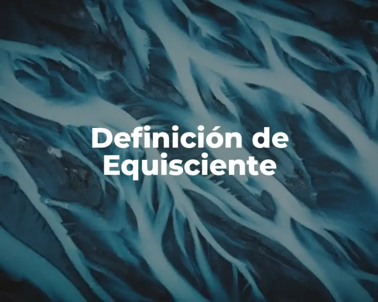 Definición de Equisciente