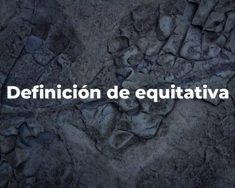 Definición de equitativa