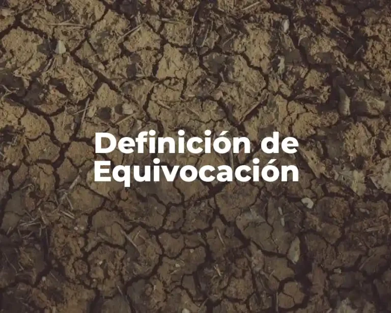 Definición de Equivocación