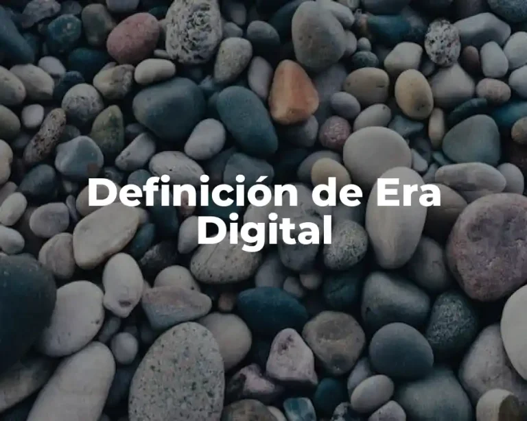 Definición de Era Digital