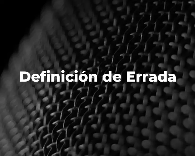 Definición de Errada