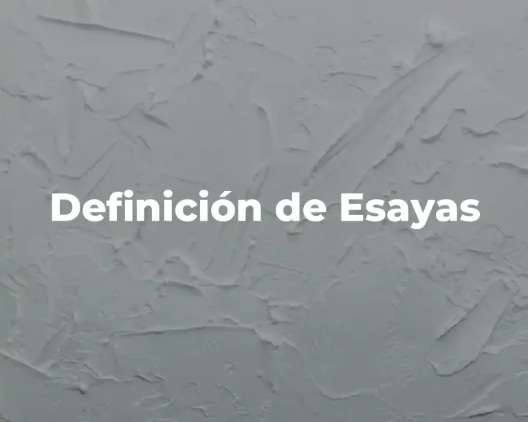 Definición de Esayas