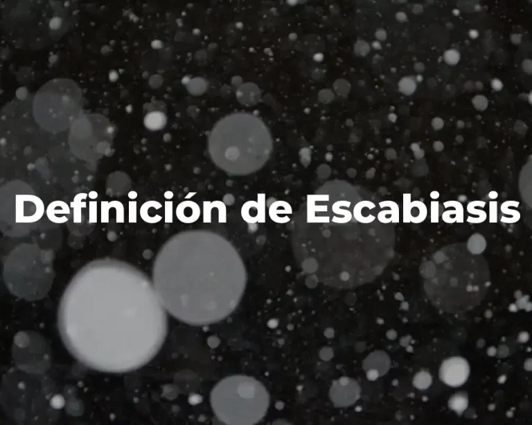 Definición de Escabiasis