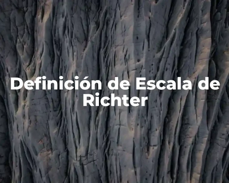 Definición de Escala de Richter