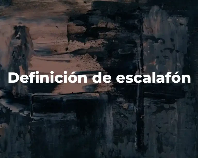 Definición de escalafón