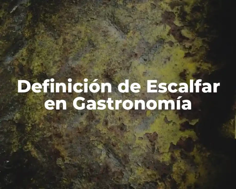 Definición de Escalfar en Gastronomía