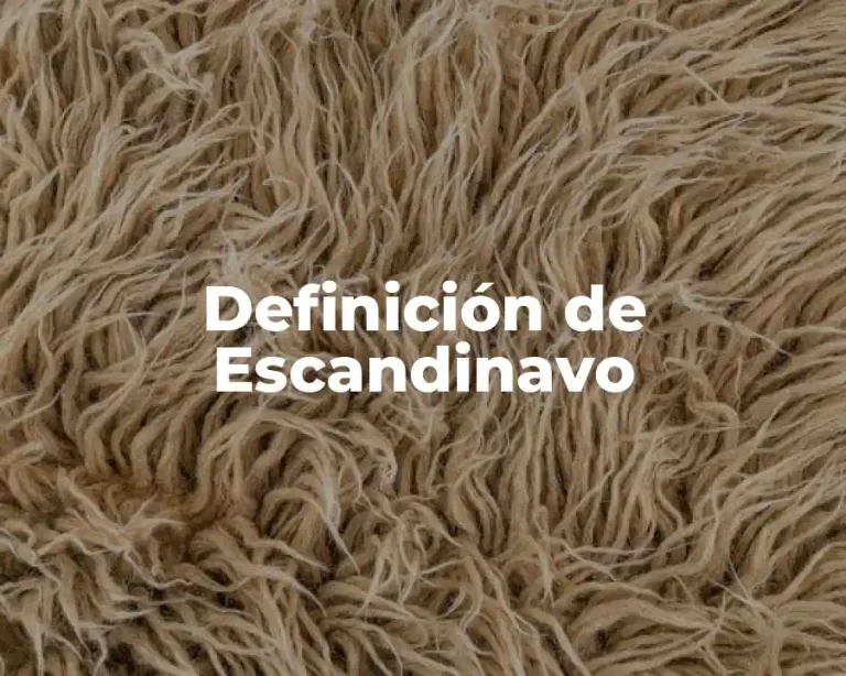 Definición de Escandinavo