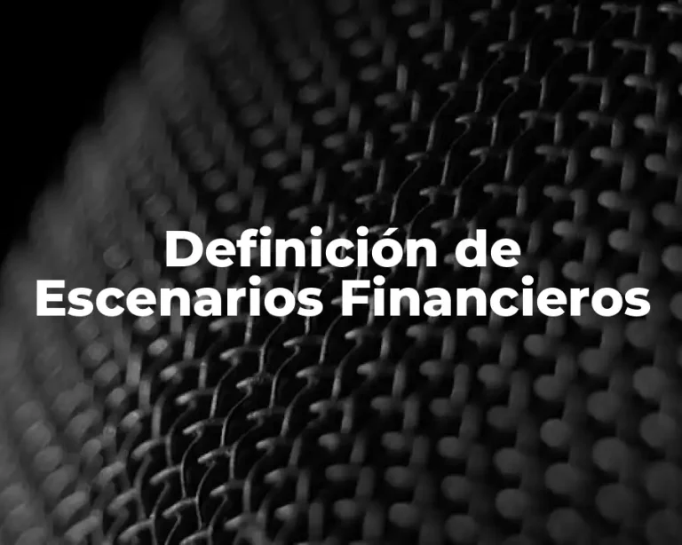 Definición de Escenarios Financieros