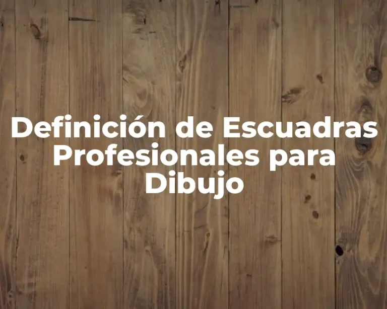 Definición de Escuadras Profesionales para Dibujo