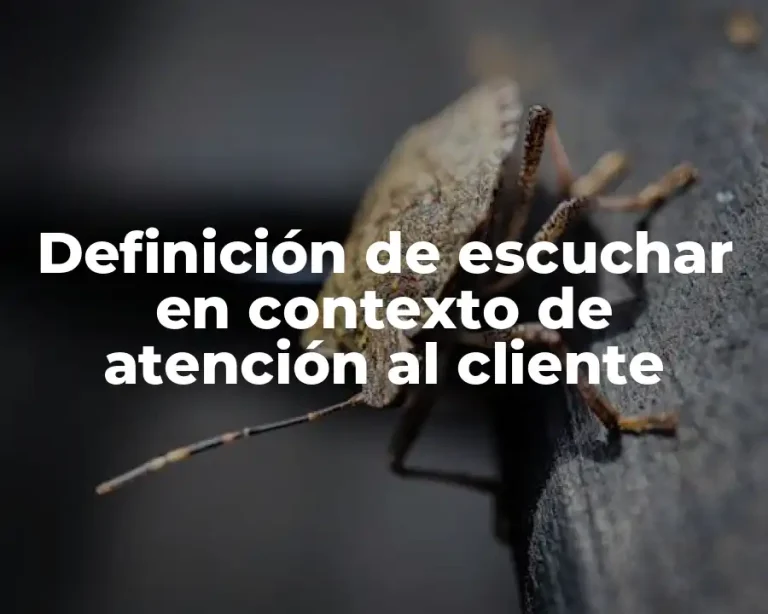 Definición de escuchar en contexto de atención al cliente