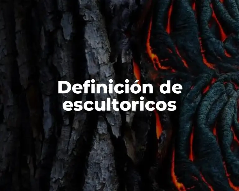 Definición de escultoricos