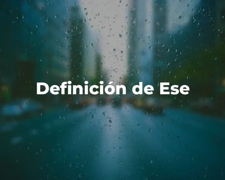 Definición de Ese