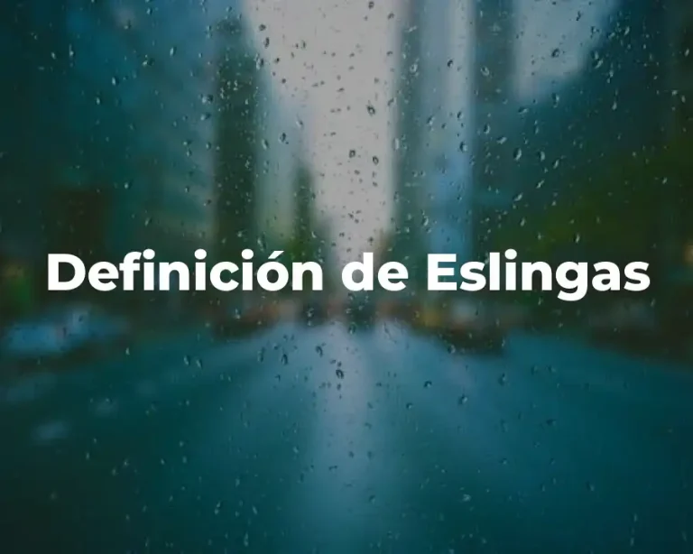 Definición de Eslingas