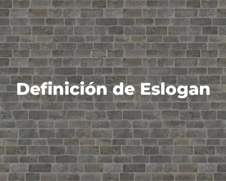 Definición de Eslogan