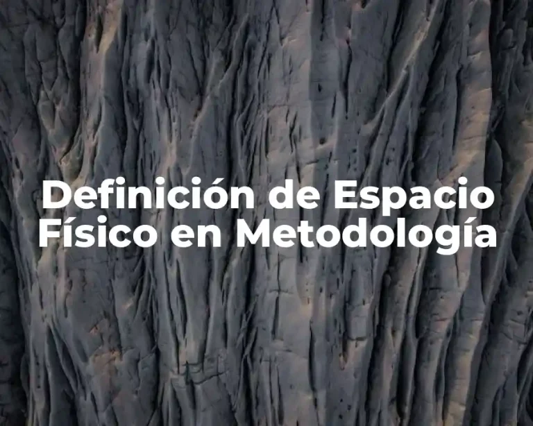 Definición de Espacio Físico en Metodología