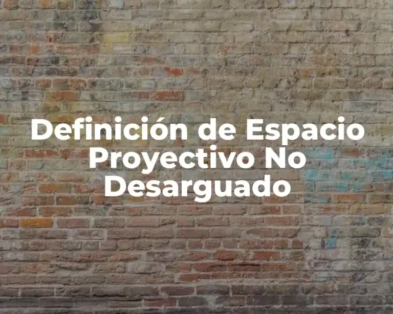 Definición de Espacio Proyectivo No Desarguado