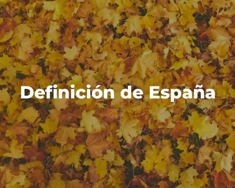 Definición de España