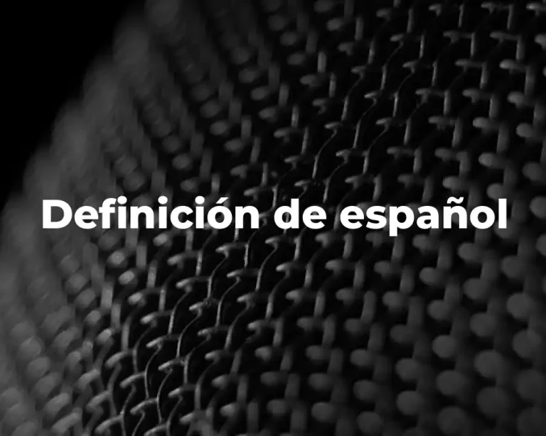 Definición de español