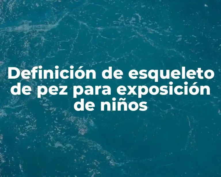 Definición de esqueleto de pez para exposición de niños