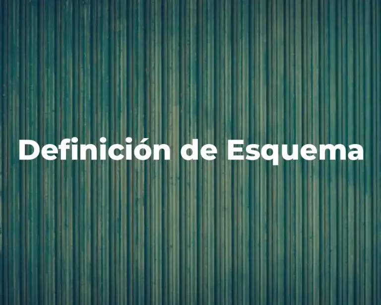 Definición de Esquema