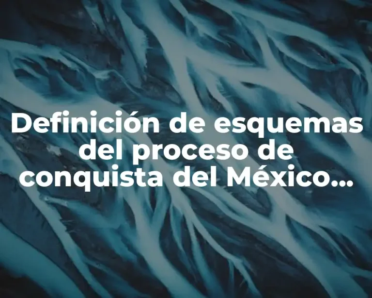 Definición de esquemas del proceso de conquista del México antiguo
