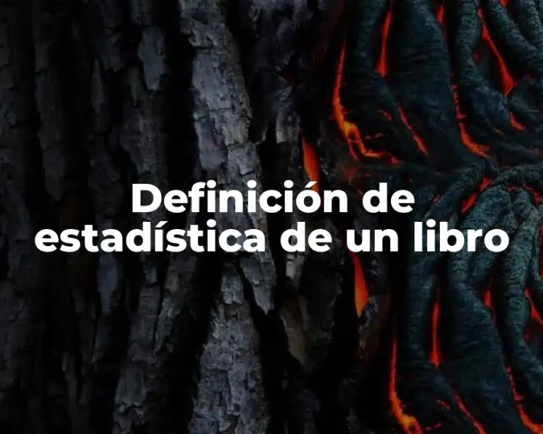 Definición de estadística de un libro