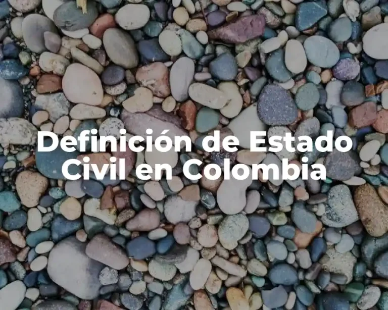 Definición de Estado Civil en Colombia