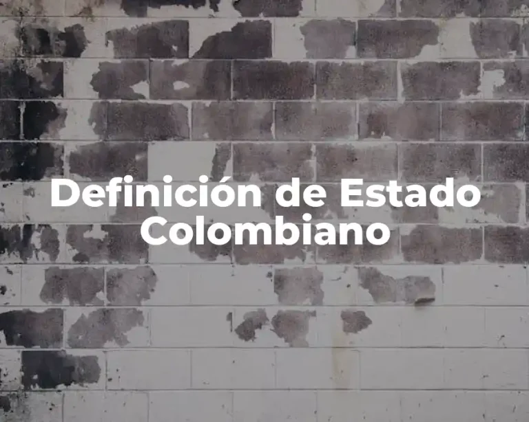 Definición de Estado Colombiano