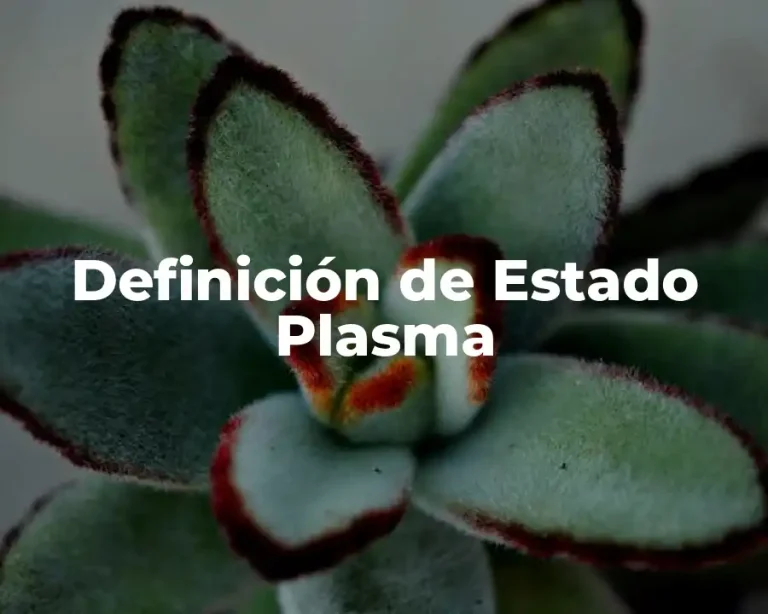 Definición de Estado Plasma