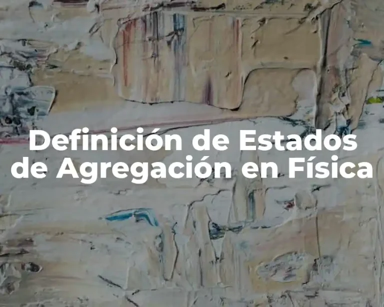 Definición de Estados de Agregación en Física