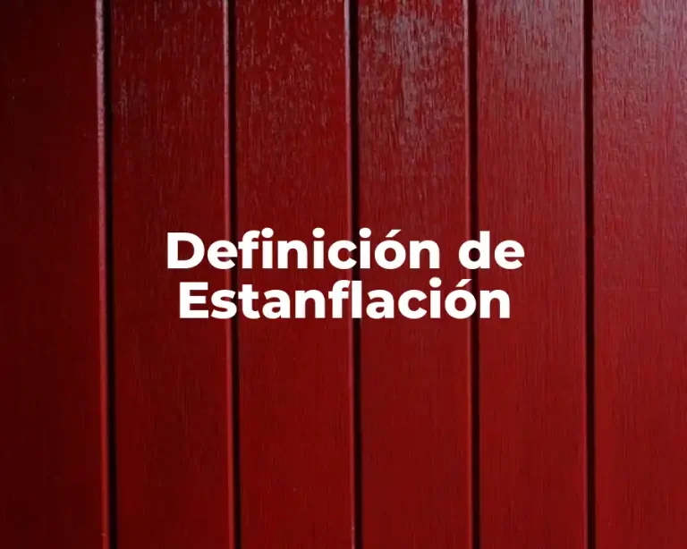 Definición de Estanflación
