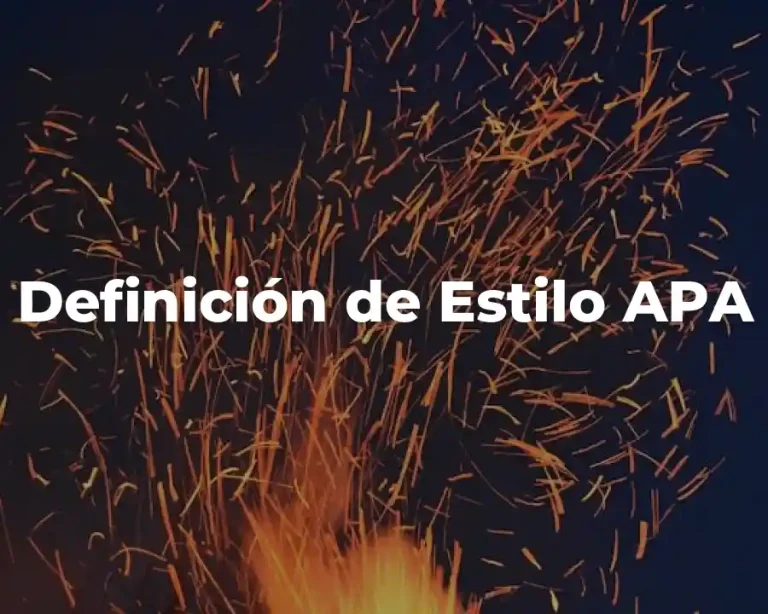 Definición de Estilo APA