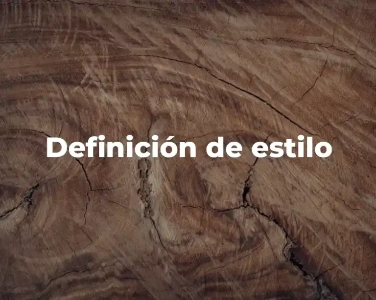 Definición de estilo