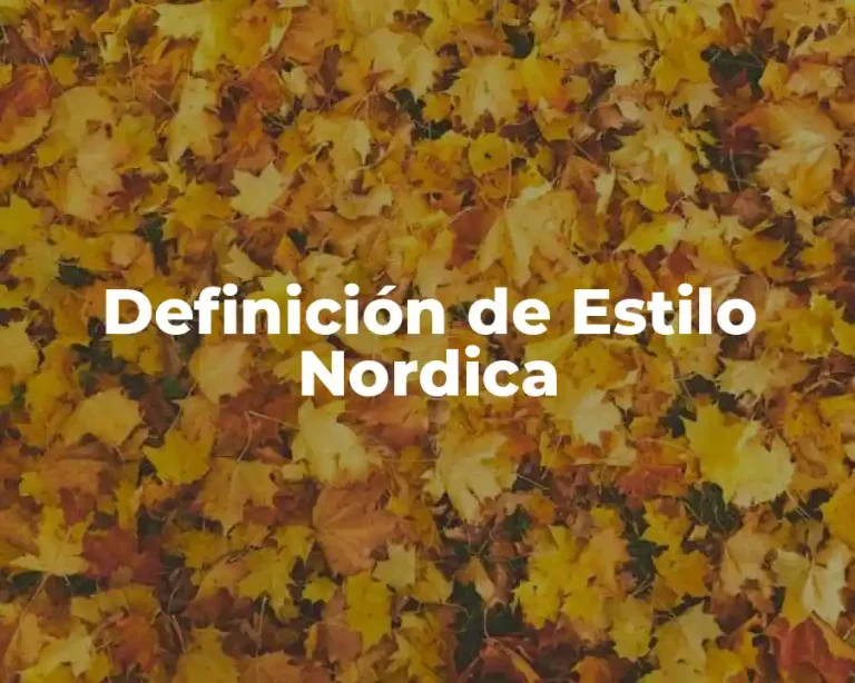 Definición de Estilo Nordica