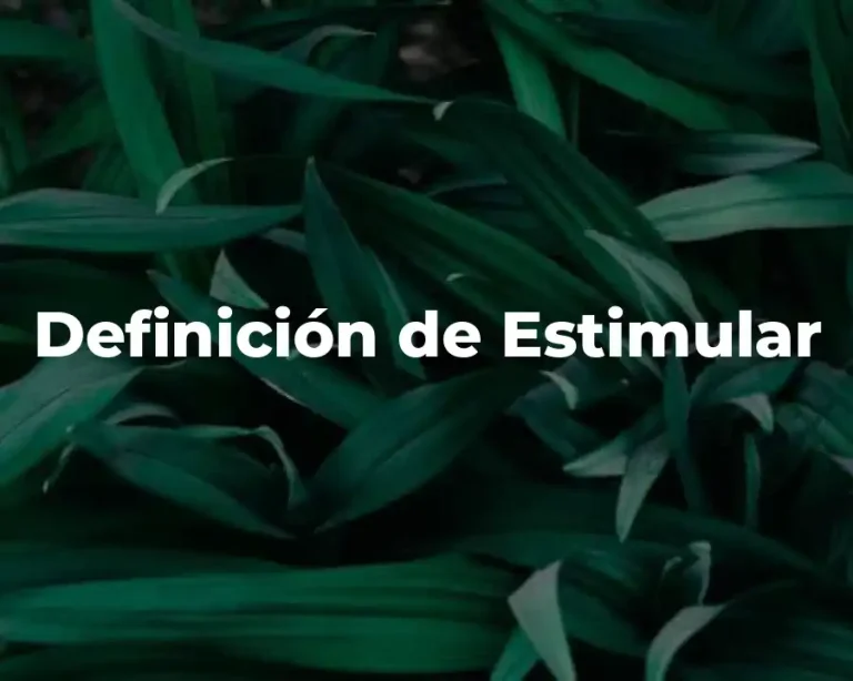 Definición de Estimular