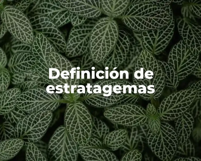 Definición de estratagemas