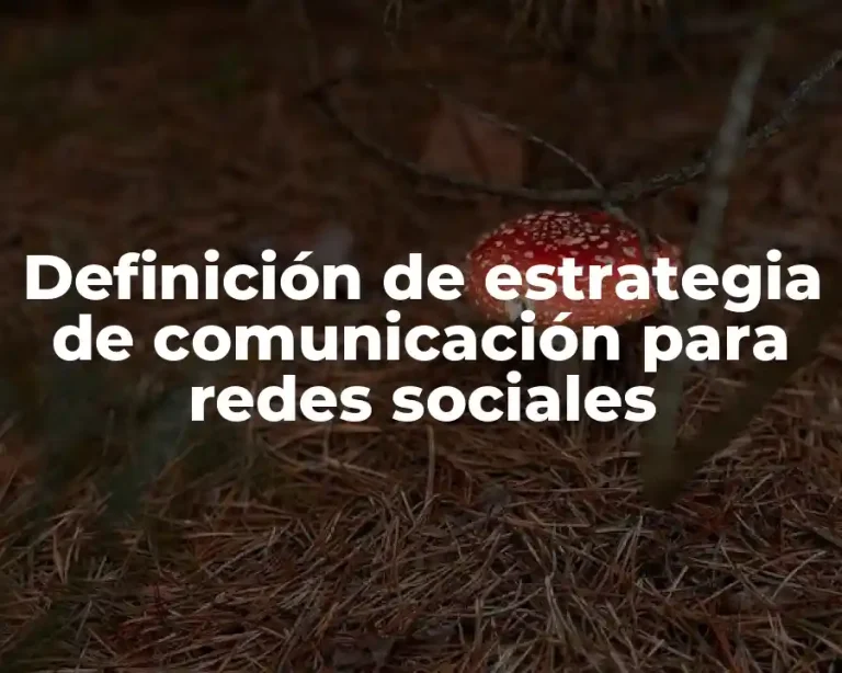 Definición de estrategia de comunicación para redes sociales