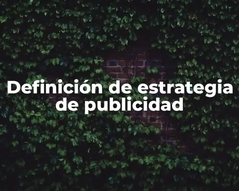 Definición de estrategia de publicidad