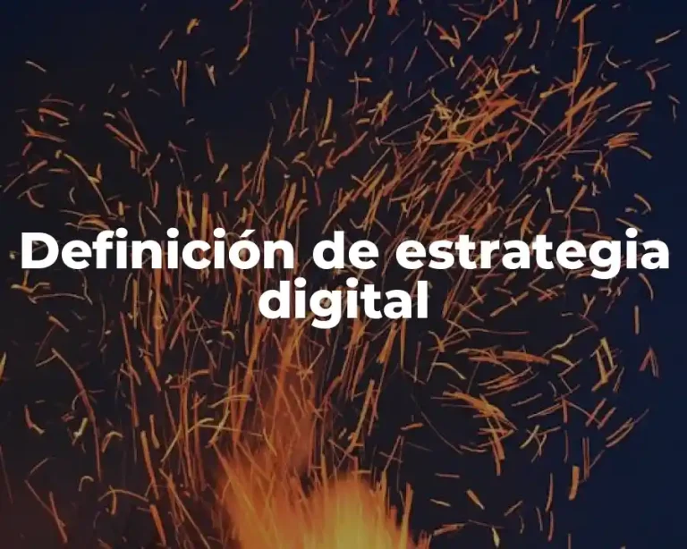 Definición de estrategia digital