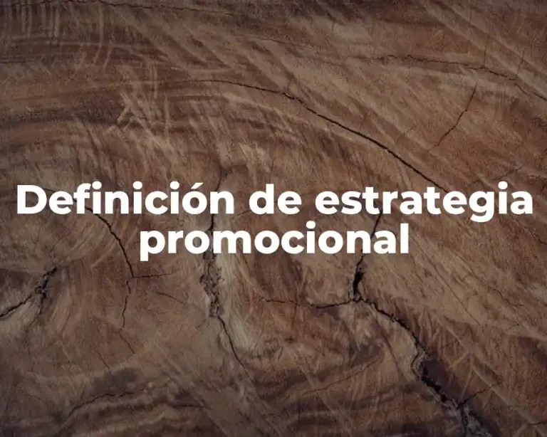 Definición de estrategia promocional
