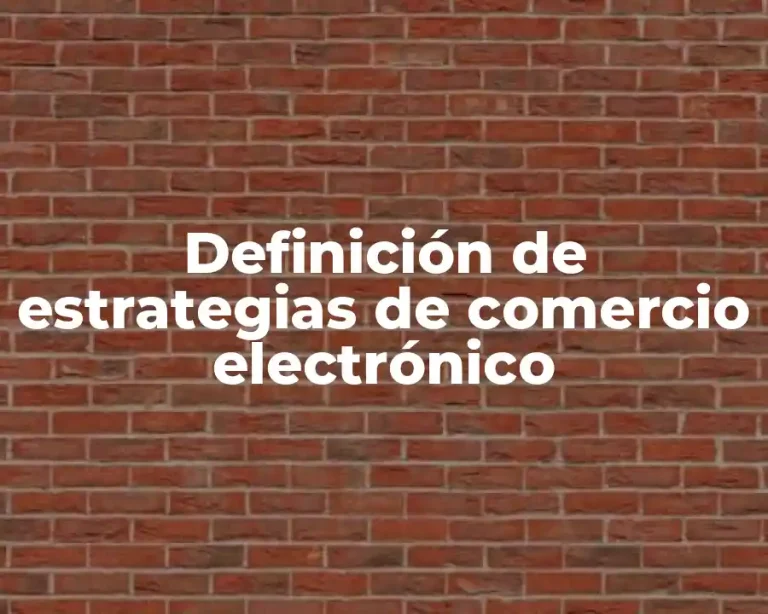 Definición de estrategias de comercio electrónico